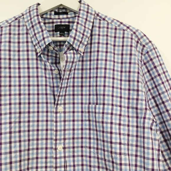 NWT Men's J Crew Button Down Long Sleeved Shirt Sz L - Picture 4 of 8